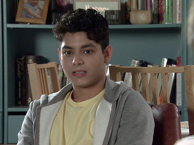 Aadi on the first episode of Coronation Street on August 4, 2021