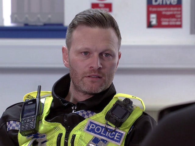 PC Brody on the first episode of Coronation Street on July 28, 2021