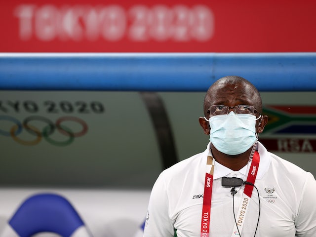 South Africa coach David Notoane before the match on July 22, 2021
