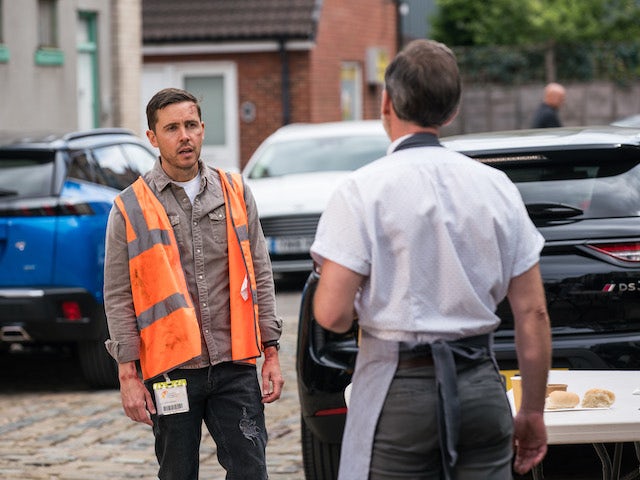 Todd on the second episode of Coronation Street on August 13, 2021