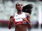 Dina Asher-Smith pictured at the Tokyo 2020 Olympics on July 30, 2021