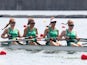 Ireland's women's four in action on July 28, 2021