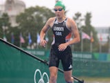 Jess Learmonth of Team GB in action in the women's triathlon on July 27, 2021