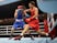 Aliaksandr Radzionau of Belarus in action against Pat McCormack of Britain at the Tokyo 2020 Olympics on July 27, 2021
