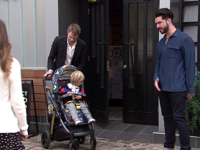 Daniel and Adam on the first episode of Coronation Street on August 18, 2021