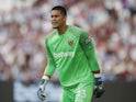 West Ham United's Alphonse Areola in action on August 7, 2021