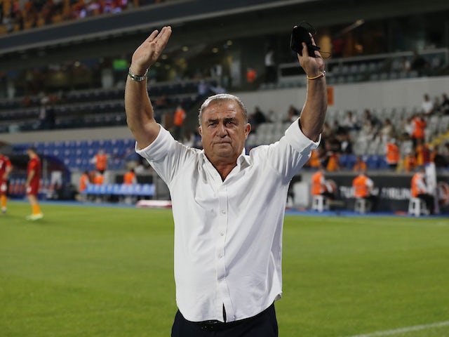 Galatasaray coach Fatih Terim before the match on August 5, 2021