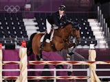 Harry Charles of Britain on his horse Romeo 88 competes on August 3, 2021