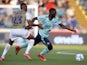 Leicester City's Patson Daka in action on July 28, 2021