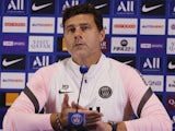 Paris Saint-Germain (PSG) coach Mauricio Pochettino during the press conference on August 13, 2021