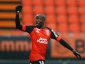 Yoane Wissa pictured for Lorient in January 2021
