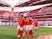 Benfica's Pizzi celebrates with teammates on May 15, 2021