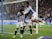 Huddersfield Town players celebrate after Preston North End's Sepp Van Den Berg scored an own goal in the Championship on August 17, 2021