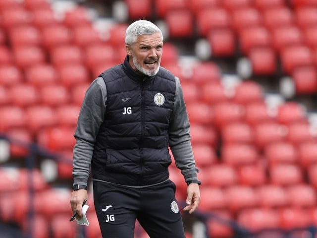 Jim Goodwin will oversee St Mirren from home after positive Covid-19 test
