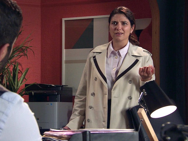 Sabine on the first episode of Coronation Street on August 30, 2021
