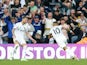 Leeds United's Raphinha celebrates scoring against Everton in the Premier League on August 21, 2021