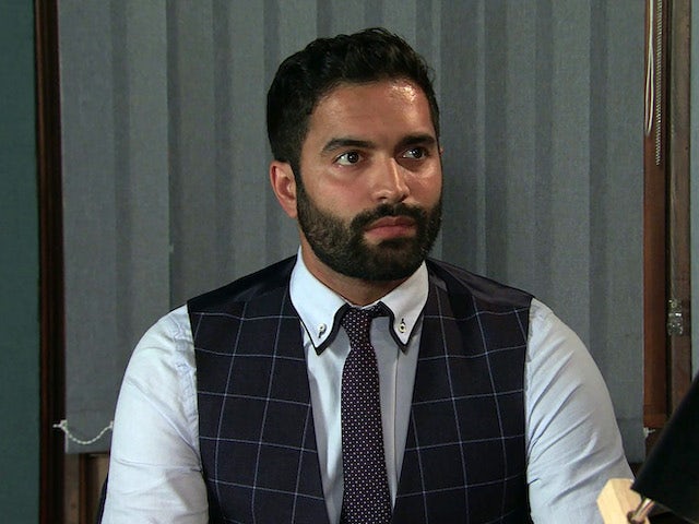 Imran on the first episode of Coronation Street on August 30, 2021
