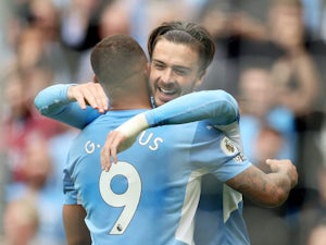 Jack Grealish scores first Manchester City goal in rout against Norwich