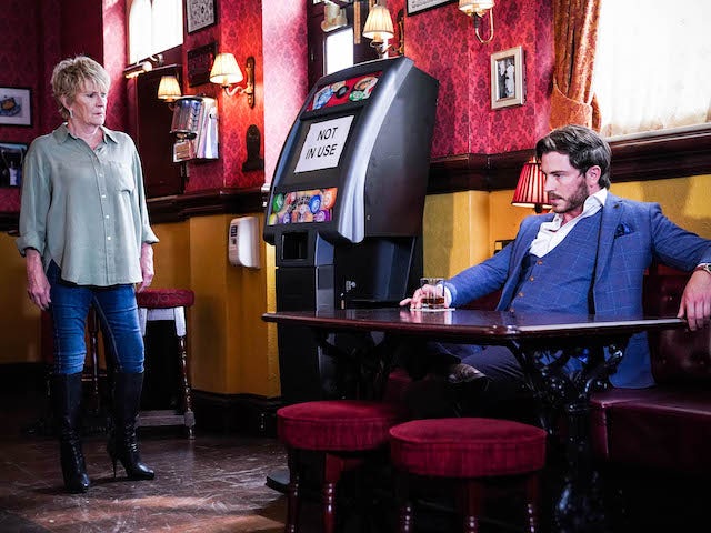 Shirley and Gray on EastEnders on August 30, 2021