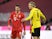 Bayern Munich's Robert Lewandowski and Borussia Dortmund's Erling Braut Haaland pictured on March 6, 2021