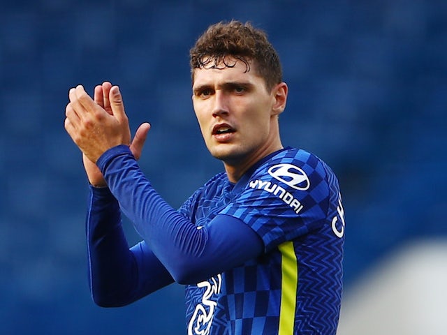 Andreas Christensen pictured for Chelsea in August 2021