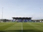 General view inside Barrow's Holker Street stadium before the match on August 24, 2021