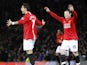 CristianoRonaldo celebrates scoring a free kick for Manchester United against Portsmouth in 2008