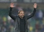Norwich City manager Daniel Farke celebrates after the match on August 24, 2021