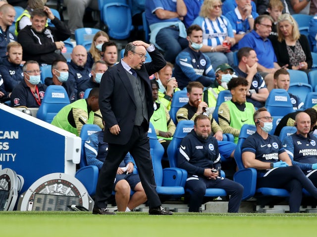 Rafa Benitez insists Everton are a work in progress after second-half collapse