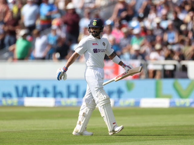 India captain Virat Kohli talks off after being caught against England on August 28, 2021