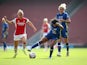 Arsenal's Beth Mead in action with Chelsea's Jess Carter on September 5, 2021