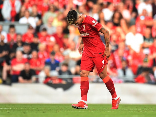 Liverpool's Roberto Firmino in contention to face Brentford