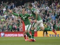  Republic of Ireland's Shane Duffy celebrates scoring against Azerbaijan on September 4, 2021