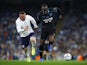 England's Wayne Rooney in action with World XI's Usain Bolt at Soccer Aid on September 4, 2021