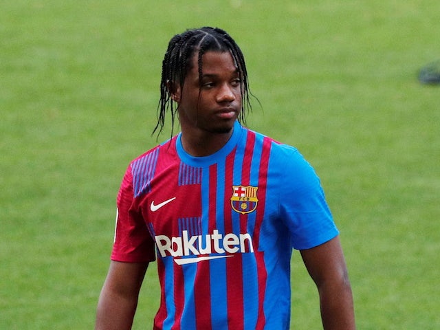 Ansu Fati pictured for Barcelona in June 2021