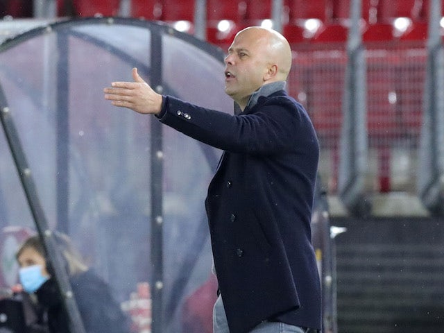 Arne Slot, now in charge of Feyenoord, pictured in November 2020
