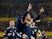 Scotland's Lyndon Dykes celebrates scoring their first goal against Austria in World Cup Qualifying on September 7, 2021