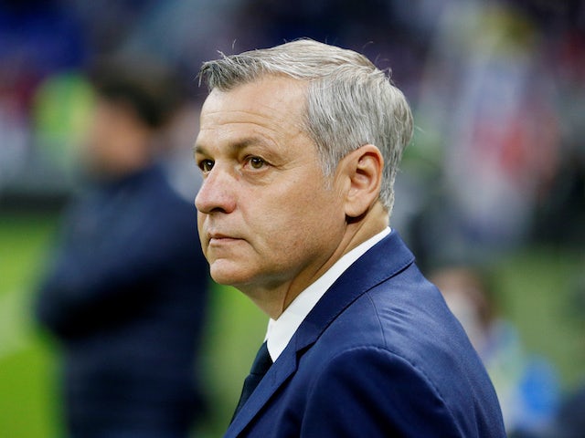 Bruno Genesio, now in charge of Rennes, pictured in 2019