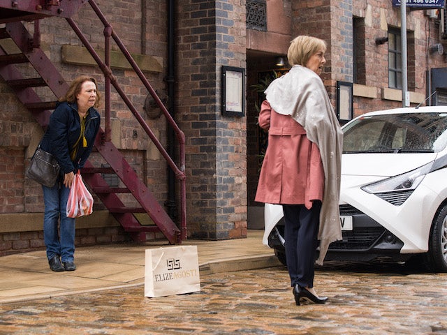 Cathy on the first episode of Coronation Street on September 20, 2021