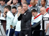 Peterborough United manager Darren Ferguson reacts on September 11, 2021