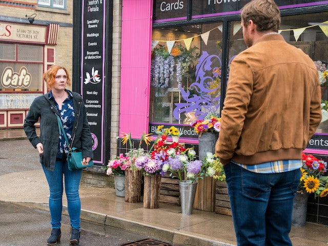 Fiz and Phill on the first episode of Coronation Street on September 13, 2021