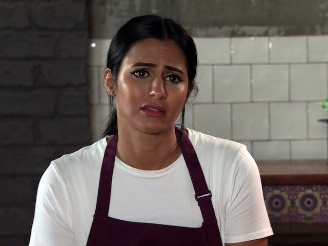 Alya on the second episode of Coronation Street on September 17, 2021
