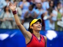 Emma Raducanu celebrates winning the US Open on September 11, 2021
