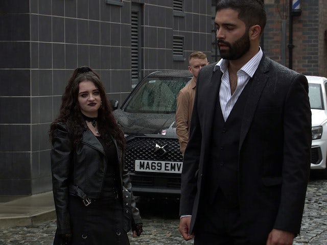 Nina and Imran on the first episode of Coronation Street on September 13, 2021