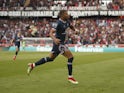 Paris Saint-Germain's (PSG) Kylian Mbappe celebrates scoring their third goal on September 11, 2021