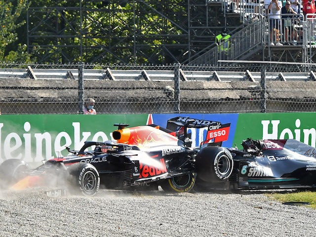 Lewis Hamilton and Max Verstappen take each other out of Italian Grand Prix
