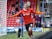 Luton Town's Luke Berry celebrates scoring their second goal on September 11, 2021