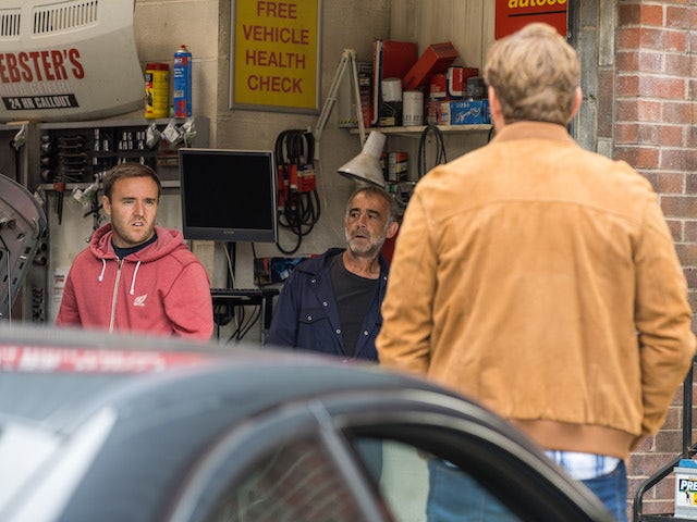 Tyrone and Phill on the first episode of Coronation Street on September 17, 2021
