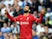 Liverpool's Mohamed Salah celebrates scoring against Leeds United on September 12, 2021