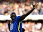 Chelsea's Romelu Lukaku celebrates scoring their first goal on September 11, 2021